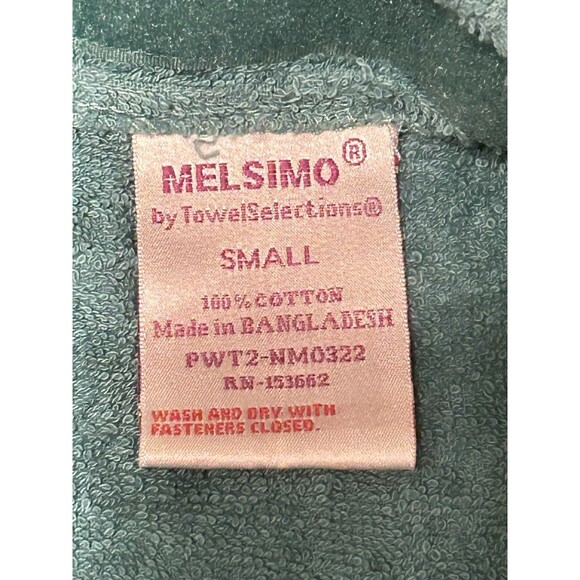 Melsimo by TowelSelections Small 100% Cotton Green Wrap Towel Shower Beach Pool - Picture 5 of 11